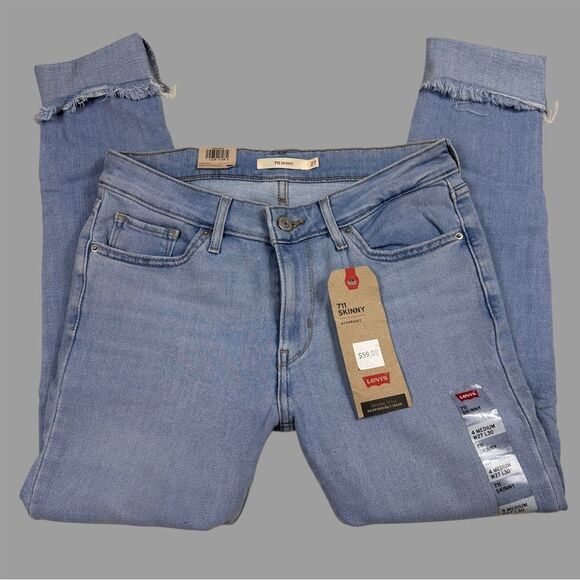 Levis 711 Skinny Jeans - Mid Rise - Hypersoft - 27 x 30 - NWT - Picture 4 of 4